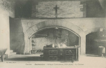 Aubazine : "Corrèze - Aubazine - Abbaye cistercienne ( XIIe siècle) - La cuisine".