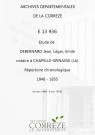 Répertoire chronologique : 4 mars 1848-4 mai 1855