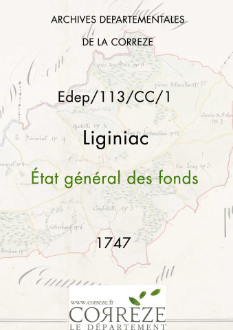 État général des fonds. 14 avril-15 juin 1747