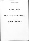 Naissances, mariages, décès et tables (1793-1802)