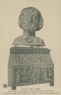 Gimel : "Corrèze. - 244. - Gimel - Buste reliquaire en argent du Chef de St-Dumine (XVe siècle) et châsse émaillée de St Etienne (XIIIe siècle) - Oeuvre de très grande valeur".