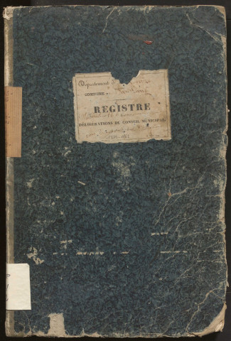 Délibérations du conseil municipal. 16 janvier 1839-18 mai 1862