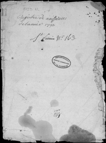 Naissances, mariages, décès (1793-1802)