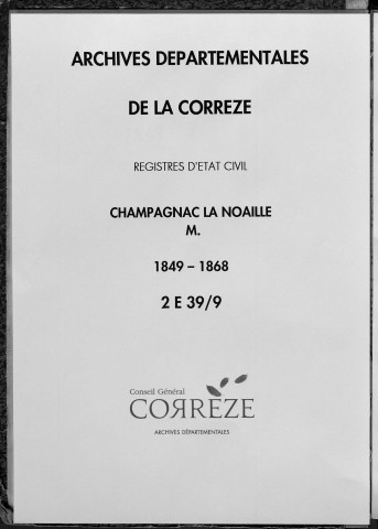 Mariages (1849-1868)