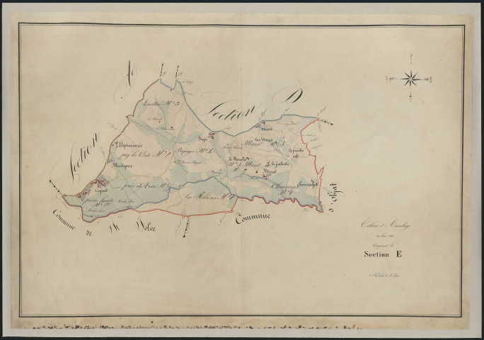 Tableau d'assemblage de la section E