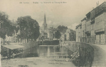 Tulle : "400. Corrèze - Tulle - La passerelle du Champ-de-Mars".