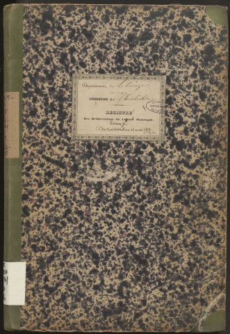 Délibérations du conseil municipal. 02 avril 1854-16 mai 1858