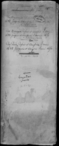 Baptêmes, mariages, sépultures (1632-1700)
