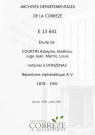 Répertoire alphabétique : A-V