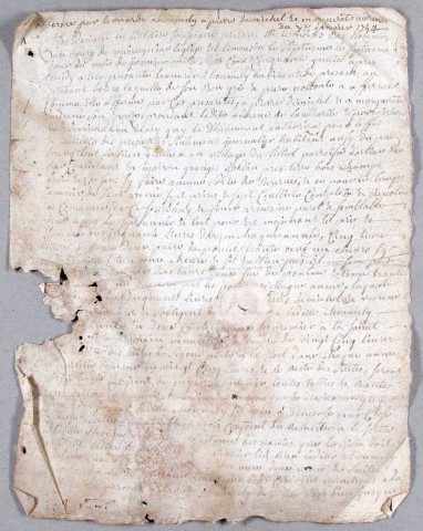 Minutes et répertoire chronologique : janvier 1751-décembre 1763