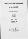 Naissances, mariages, décès (1813-1822)