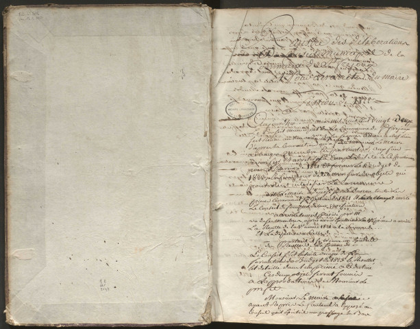 Délibérations du conseil municipal. 12 mai 1822-14 mai 1837