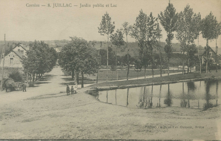 Juillac : "Corrèze - 8 - Juillac - Jardin public et lac".