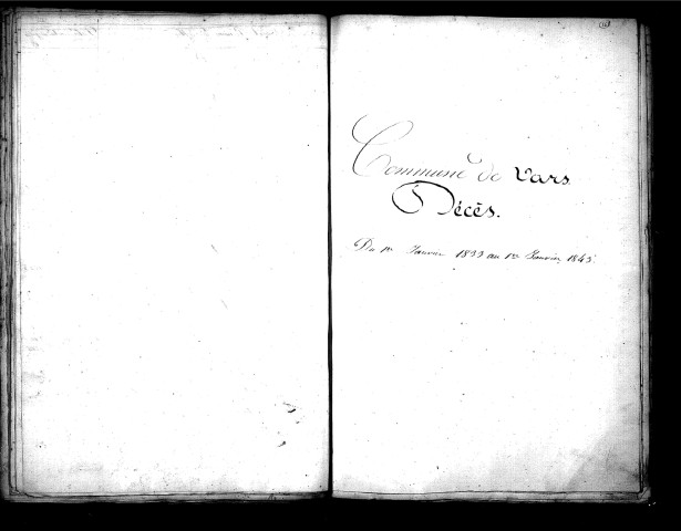 Tables décennales des mariages (1833-1842)