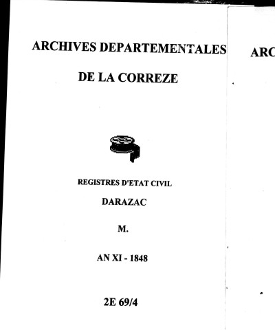Mariages (1803-1848)