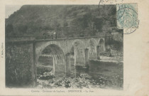 Soursac : "Corrèze. - Environs de Lapleau. - Spontour. - Le pont".
