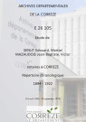Répertoire chronologique : 16 avril 1894-30 septembre 1922