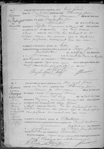 Naissances (1882-1902)
