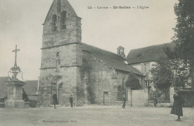 Saint-Solve : "435 - Corrèze - St-Solve - L'église".