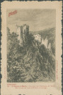 Saint-Geniez-O-Merle : "Limousin. 18. - St-Geniez-Ô-Merle. - Ruines du château de Merle - Environs de Saint-Privat (Corrèze).". Carte postale éditée par la société Maggi.