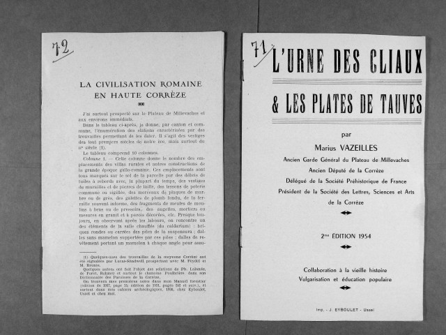 Numérotés de 70 à 129.