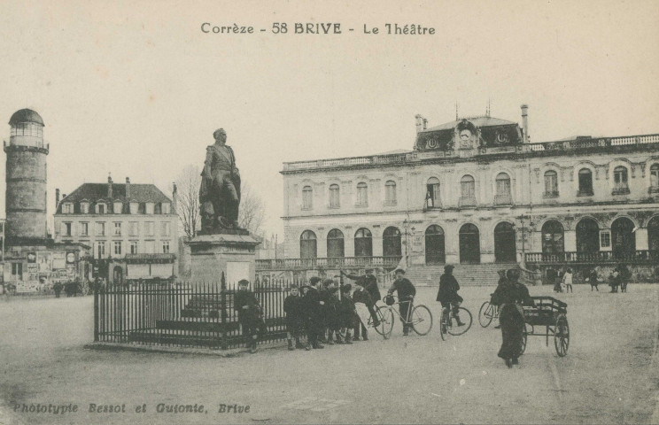 Brive-la-Gaillarde : "Corrèze - 58 Brive - Le théâtre".