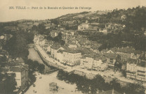 Tulle : "208. Tulle - Pont de la Bascule et quartier de l'Alverge".