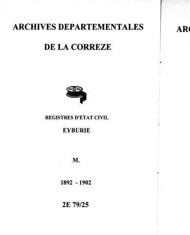 Mariages (1892-1902)