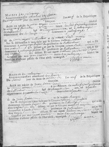 Décès (1801-1842)