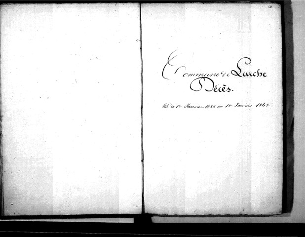 Tables décennales des mariages (1833-1842)