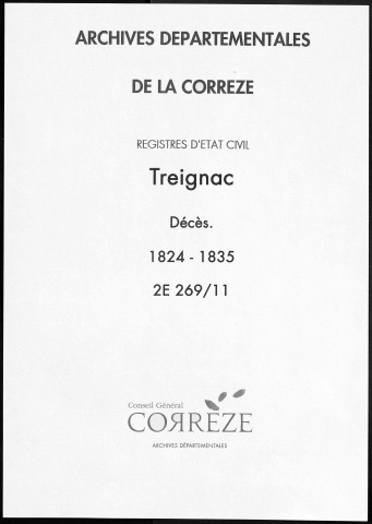 Décès (1824-1835)