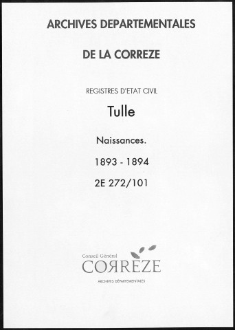 Naissances (1893-1894)