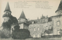 Varetz : " Corrèze - 257. Château de Castel-Novel, près Varetz". "Castelnovel le mousquetaire, A chaussé la botte entonnoir, Il a pris sa bonne rapière, Et, comme il partait pour la guerre, Il a salué la Vézère, En otant son grand feutre noir, Castelnovel le mousquetaire, Plus ne reverra la Vézère, A Spire, devant le drapeau, Il a roulé dans la poussière, On l'a mis sous cinq pieds de terre, Avec trois balles dans la peau. J. de Saint-Germain".