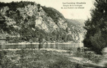 "La Corrèze Illustrée. Gorges de la Dordogne. 44. Les rochers de Gibanel"