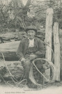 Folklore : "Types et scènes champêtres. - Fabricant de paniers".