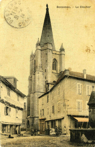 "Donzenac. - Le clocher".