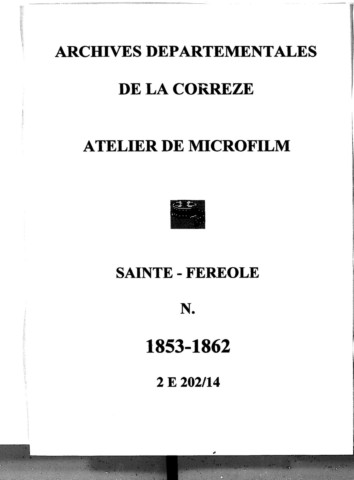 Naissances (1853-1862)