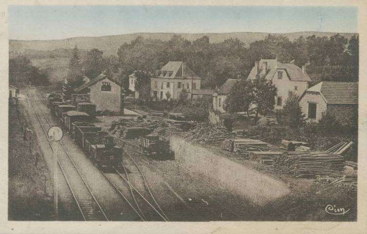 Maussac : "Maussac (Corrèze) - Vue générale de la gare".