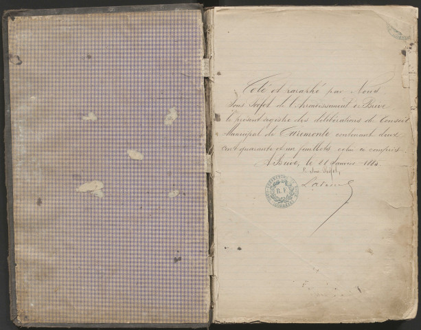 Délibérations du conseil municipal de Curemonte. 3 avril 1887-21 avril 1912