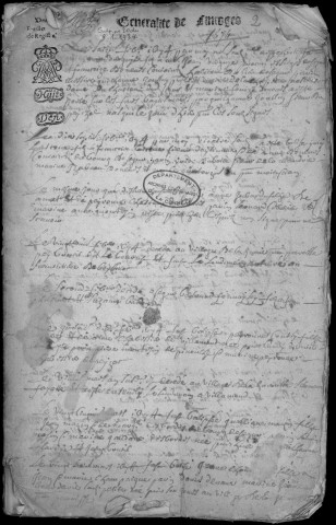 Baptêmes, mariages, sépultures (1670-1703)