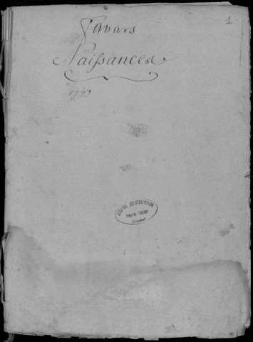 Naissances, mariages, décès (1793-1801)
