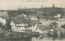 Uzerche : "236. - Corrèze. - Uzerche. - Les tanneries et le Pont Neuf".