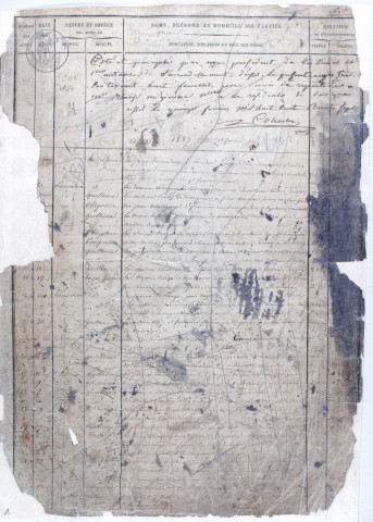 Répertoire chronologique : 23 février 1837-2 juillet 1867