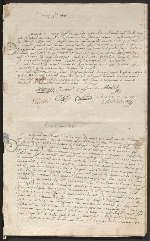 Délibérations du conseil municipal. 07 novembre 1831-13 août 1837