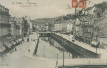 Tulle : "25. Tulle - Vue des quais".
