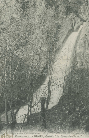 Gimel : "Corrèze - 11 - Gimel, cascade "la Queue-de-cheval"".