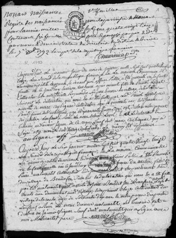 Naissances (1793-1802)