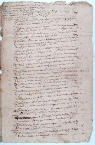 Répertoire chronologique : 1741-1774