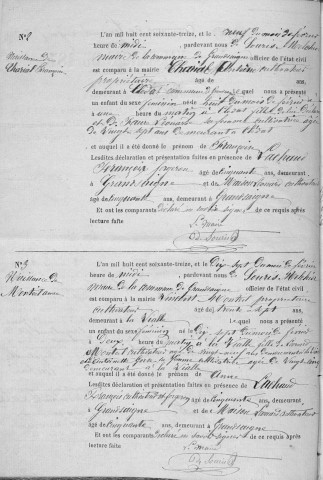 Naissances, mariages, décès (1873-1882)