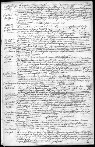 Baptêmes, mariages, sépultures (1753-1762)